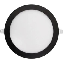 CATA CT-5125 6W Slim LED Panel Spot Siyah Kasa Sıva Altı Yuvarlak Armatür 6400K Beyaz Işık