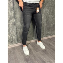 Grant Siyah Slim Fit Trend Denim Erkek Jean Pantolon