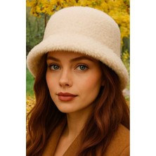 Uniquetrenders Kadın Soft Peluş Ayarlanabilir Ipli Bucket Kova Şapka
