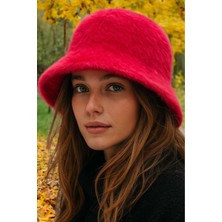 Uniquetrenders Kadın Soft Peluş Ayarlanabilir Ipli Bucket Kova Şapka