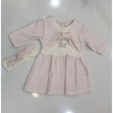 Baskılı Pamuklu Bebe Kız Elbise