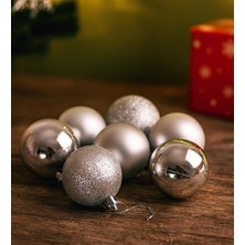 Yılbaşı Ağaç Süsü Top Seti – 6 Adet