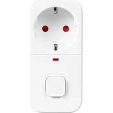 Isıya Duyarlı Devre ve Akım Korumalı Duvar Tekli Anahtarlı Priz Fiş 16A/250V 750