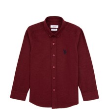 U.s. Polo Assn. Erkek Çocuk Bordo Gömlek Basic 50316769-VR014