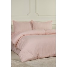 Elart Diana Nevresim Takımı Tek Kişilik Ranforce Lastikli Çarşaf 3 Parça (160X220 Cm) Pudra