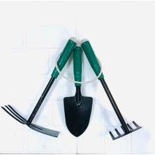 Bahçe Seti 3'lü - Kürek, Tırmık ve Çapa