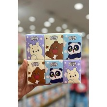 Miniso We Baby Bears Lisanslı Baskılı Kağıt Mendil – Yumuşak Dokulu 7 Yaprak 12'li Paket