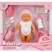 3823 Bebelou Bakım Zamanı Sesli Gülen Ağlayan Bebek 32 cm -Sunman
