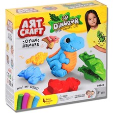 Dede 3D Dinozor Oyun Hamuru Seti