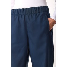 Beli Lastikli Pantolon(Tencel)(Tm)-Lacivert