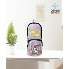 Sanrio Baskılı Kuromi My Melody Kırtasiye Kutusu Karikatür Mor Kalem Kutusu Büyük Kapasite