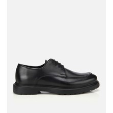 Hotiç Erkek Deri Siyah Dikiş Detaylı Günlük Ayakkabı