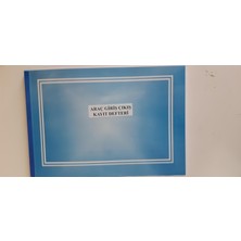 Kültür Matbaası Araç Giriş Çıkış Defteri 400 Sayfa