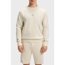 Boss Pamuklu Relaxed Fit Bisiklet Yaka Logolu Sweat Erkek Sweat 50543859 131