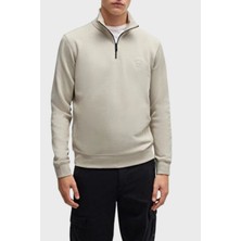 Boss Pamuklu Regular Fit Yarım Fermuarlı Dik Yaka Sweat Erkek Sweat 50468926 271