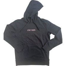 Atnt Paris Hoodie Anti School, Atnt Paris Siyah Kapüşonlu Sweatshirt-Hoodie Anti School Temalı