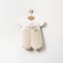 Yazlık Yelken Nakışlı Ipli Bebe Erkek Tulum