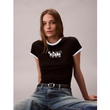 Ck LV047D208G Ss 1968 Graphıc Baby Tee Kadın Tshırt