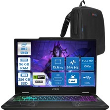 MSI Msı Cyborg 15 Intel Core I7 13620H 96GB Ddr5 256GB SSD RTX5060 Gddr7 8gb Freedos 15.6" Fullhd (1920X1080) 144HZ IPS Taşınabilir Bilgisayar B13WFKG490XTRF36 + Zetta Çanta