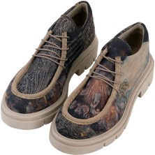 Kadın Vegan Çok Renkli Loafer - The Model Book Of Calligraphy Tasarım
