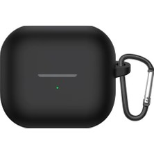 Microsonic Samsung Galaxy Buds 3 Fe Kılıf Askılı Mat Silikon Siyah