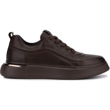 Tamer Tanca Erkek Hakiki Deri Kahverengi Sneakers & Spor Ayakkabı 298 2850-6E01 Erk Ayk SK25-26 Kahve Dr