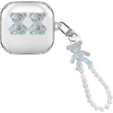 Microsonic Samsung Galaxy Buds Core Kılıf Bear Figürlü Şeffaf