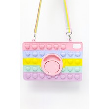 Alstrap Xiaomi Redmi Pad Se 11 Inç Uyumlu Çocuklara Özel Popit Tablet Kılıfı Askılı Yumuşak