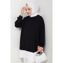 Arma Detay Piliseli Oysho Tunik 1627 - Siyah