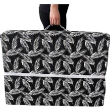 Katlanır Yatak Yer Yatağı Sünger Yatak Taşınabilen Tek Kişilik 80X180 Siyah Tüylü 6 cm