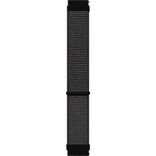 Microsonic Huawei Watch Gt 6 Pro 46MM Hasırlı Kordon Woven Sport Loop Siyah