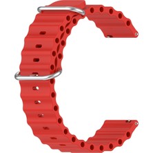Microsonic Huawei Watch Gt 6 Pro 46MM Kordon Ocean Band Kırmızı