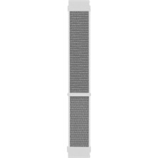 Microsonic Huawei Watch Gt 6 Pro 46MM Hasırlı Kordon Woven Sport Loop Beyaz