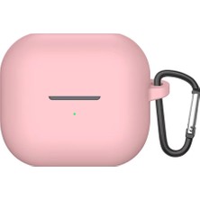 Microsonic Samsung Galaxy Buds 3 Fe Kılıf Askılı Mat Silikon Pembe