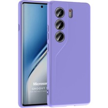 Microsonic Tecno Camon 40 4g Kılıf Groovy Soft Lila
