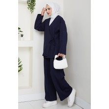 Kimonolu Oysho Ikili Takım 1623 - Lacivert