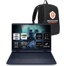 Dell Alienware 16X Aurora Core Ultra 7 255HX RTX 5060 8GB Gaming Laptop 8GB RAM 512GB SSD 16" QHD+ FreeDOS + Per4 Çanta AC16251CU732156WP302