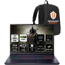 Acer Predator Helios Neo 16 Core Ultra 9 275HX RTX 5060 8GB Gaming Laptop 24GB RAM 1TB SSD 16" QHD+ Win11 Home + Per4 Çanta NHQVUEY001P375