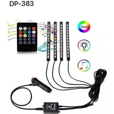 Araç Içi Ayak Altı Ses Duyarlı Şerit LED 4lü Set ( Lisinya )