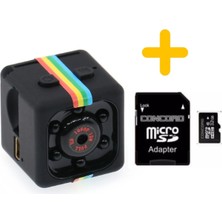 Mini SQ11 Kamera Full Hd Mikro Araç Kamerası Gece Görüşlü Taşınabilir Güvenlik Kaydedici 32GB Hafıza Kartı Hediyeli ( Lisinya )