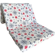 Katlanır Yer Yatağı ve Tek Kişilik Sünger Katlanır Minder Yatak 90X190X10 Cm-Marin