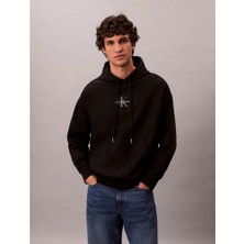 Ck LV04RC281G Premıum Terry Mıcro Monologo Hoo Erkek Sweatshırts