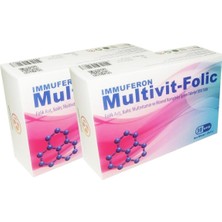 Multivit-Folic Folik Asit, Kalsiyum, Magnezyum, Bor 30 Kapsül - 2'li