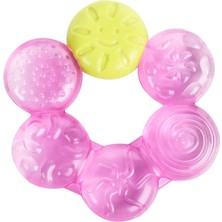 Sulu Diş Kaşıyıcı Bebek Diş Kaşıyıcı Rahatlatıcı Dişlik 10 cm Pembe
