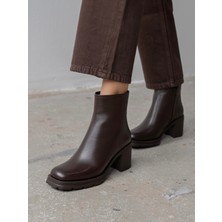 Etno Kahve Hakiki Deri Kadın Bot