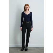 Gusto Boru Paça Pantolon - Siyah