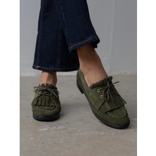 Soren Haki Süet Hakiki Deri Kadın Makosen