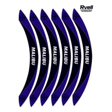 Rvell Arora Malıbu Uyumlu Jant Şeridi Seti - 12 Parça ( Lacıvert - Beyaz ) 009