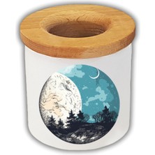 Ay ve Dünya Baskılı Kalemlik Kalem Kutusu