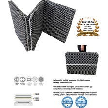 Katlanır Yatak Yer Yatağı Sünger Yatak Taşınabilen Tek Kişilik 80X180 Kara Çatı 6 cm
